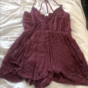 PacSun Kendall & Kylie Maroon romper